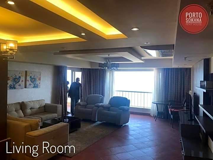 Amazing sea view Penthouse Apartment in Pyramids Porto El-Sokhna