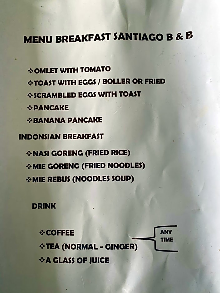 Santiago Bed and Breakfast at Desa Wisata Moni