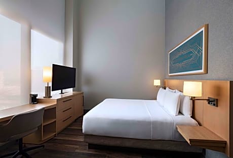 King Room with Sofa Bed and City View - Top Floor