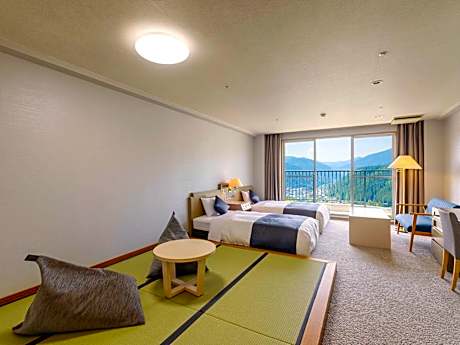 Standard Japanese-Western-Style Room with 6 Tatami with Indoor Bath, Non-Smoking