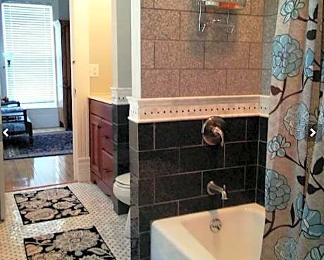 Marble & Granite Bath, Secret Stair Balcony