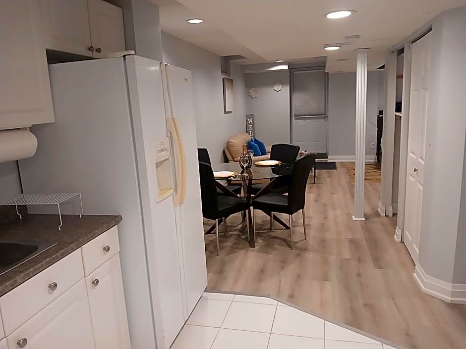 Furnished calm basement studio apartment