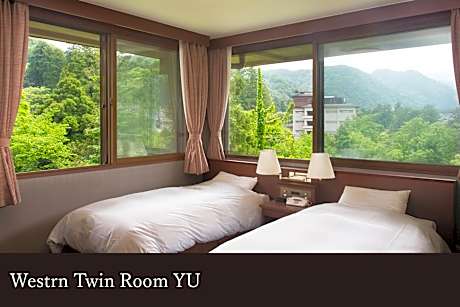 Western-Style Room [Yu] - Twin beds, with indoor bath