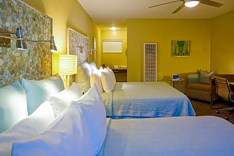 Superior Two Queen Beds with Fireplace