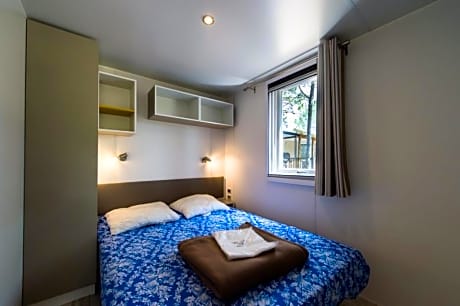 Panoramic Mobile Home – 4 People, 2 Bedrooms, Air conditioning, Tv and Covered Terrace
