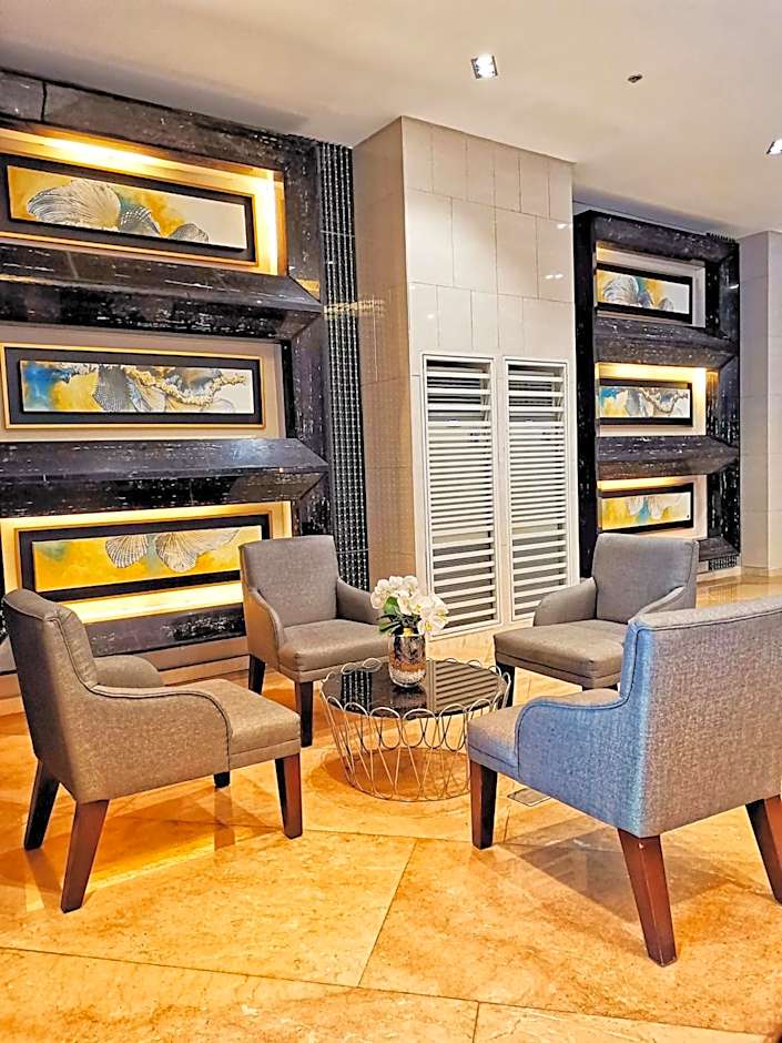 Stylish 1 Bedroom Condo Unit with Perfect Pool View Balcony at Fame Residences