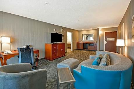 One-Bedroom King Suite with Courtyard View and Sofa Bed - Mobility Access/Bathtub/Conference Space