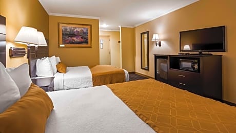 2 Queen Beds, Non-Smoking, High Speed Internet Access, Microwave And Refrigerator, Coffee Maker, Iro