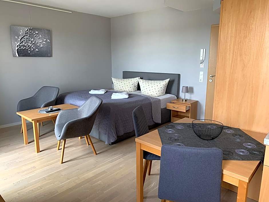 Einraumapartment mit Seeblickbalkon