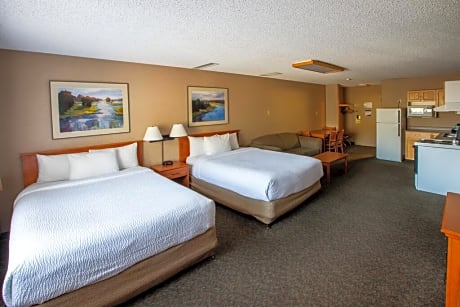 2 Double beds + pull out and kitchen