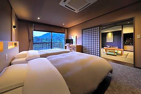 Japanese-Style Room (8 + 6 Tatami) with Private Bathroom- Non-Smoking