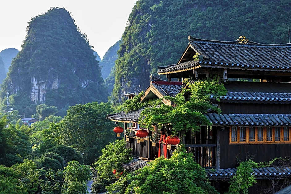 Yangshuo Tea Cozy--one way Free pick up from airport or TS 4 nights