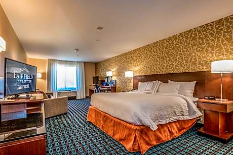 Suite, 1 King Bed with Sofa bed (Mobility Accessible, Roll-In Shower)