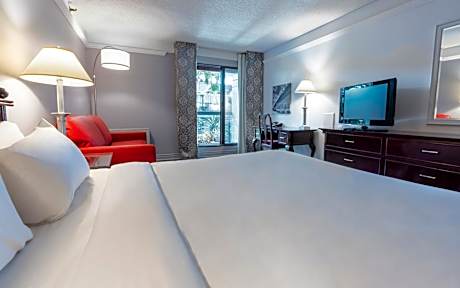 Traditional room, 1 Queen bed - Interior Balcony, garden area