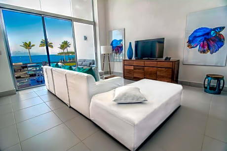 Two-Bedroom Duplex Suite with Balcony and Ocean View