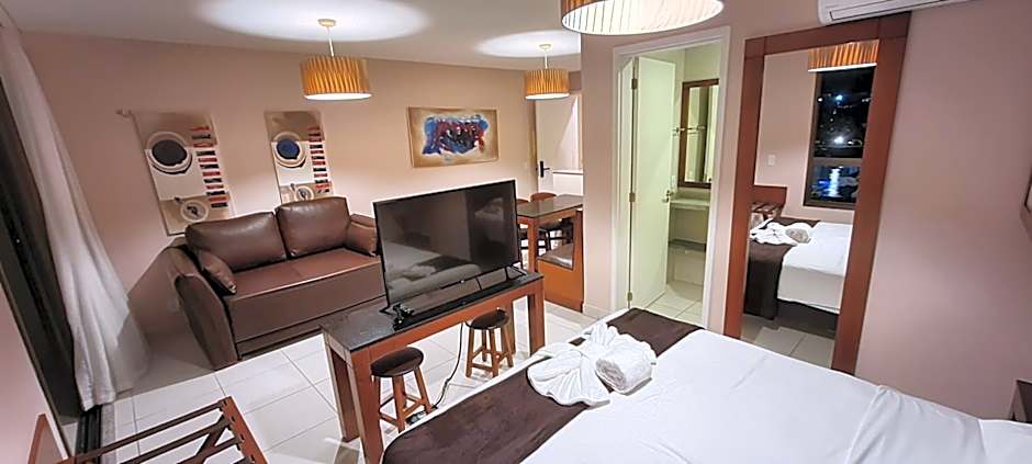 PARAÍSO FRENTE MAR - VG SUN CUMBUCO PARA 4 PESSOAS - COM HIDRO, SAUNA, PISCINA, COZINHA COMPLETA, PARQUINHO E WI-Fl