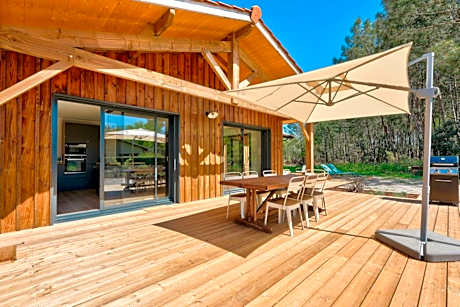 Peaceful house on the edge of a forest