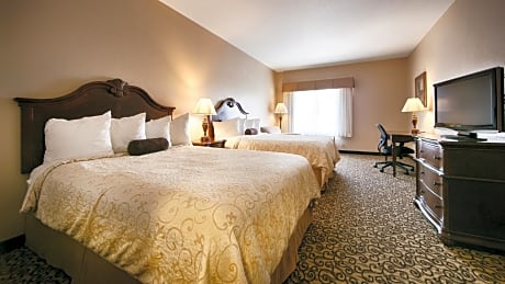 2 Queen Beds, Non-Smoking, Pet Friendly Room, 32-Inch Flat Television, High Speed Internet Access, M