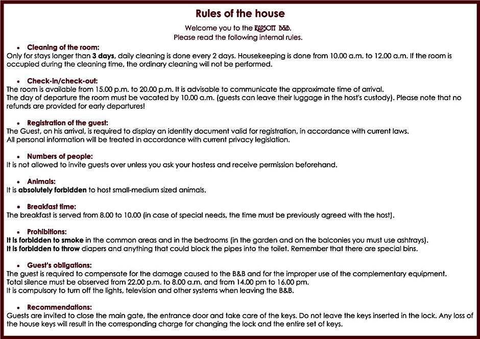 KAPSOTT B&B