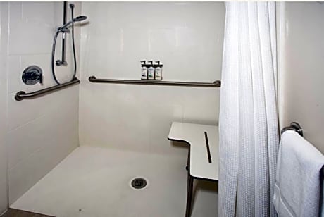 Studio Queen Suite with Two Queen Beds and Bath and Shower Combo