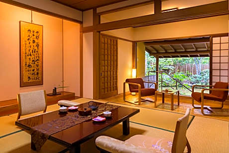 Japanese-Style Room with Open-Air Hot Spring Bath, Garden View