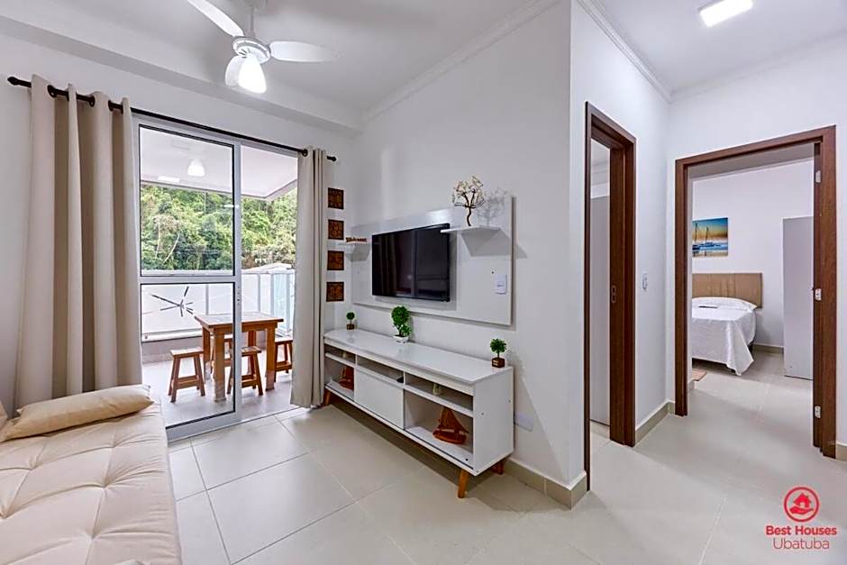 BH28: 1 Quadra d Praia, Ar, Churrasqueira, Piscina