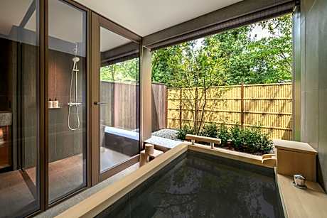 Deluxe Twin Open Air Onsen Room with Garden View