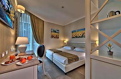 Double or Twin Room with Balcony and Partial Lake View