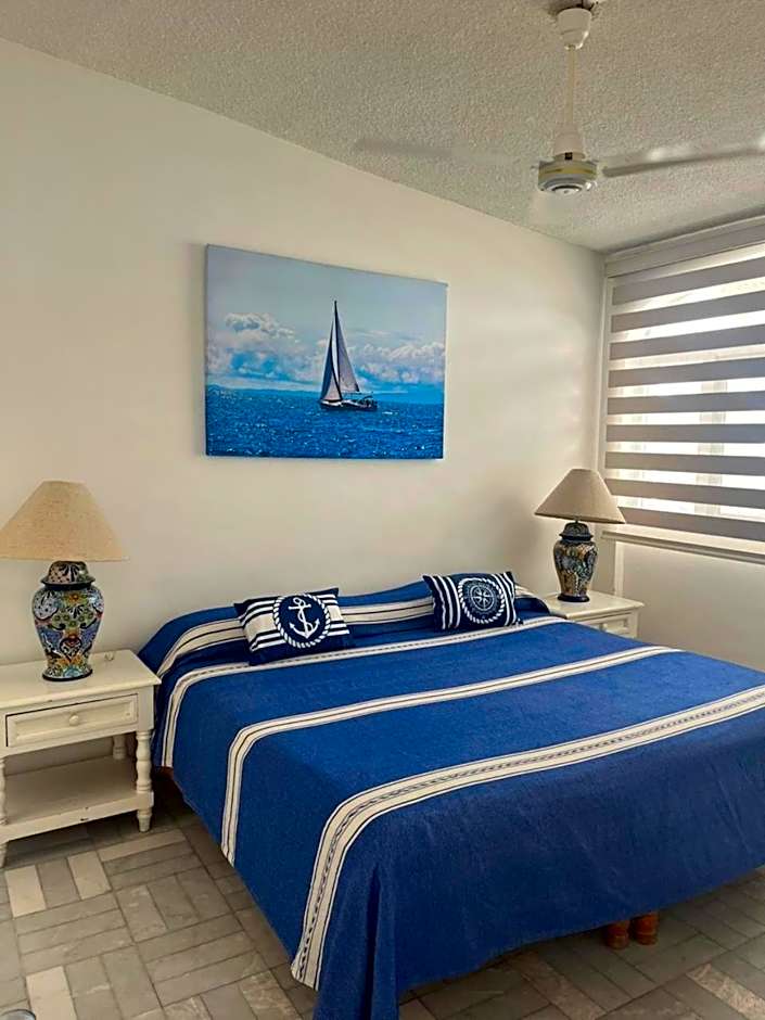 Depto familiar con vista al mar en Playasol Manzanillo