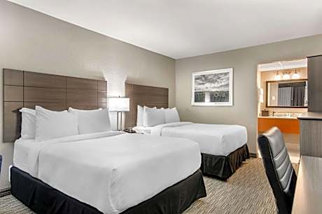 Accessible Two Double Beds