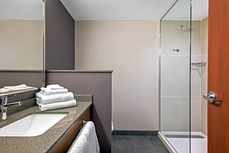 1 Queen Room - Mobility Accessible - Roll in Shower