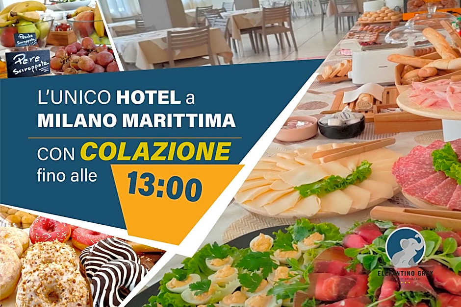 Hotel Elefantino Grey - Free Breakfast & Brunch Until 13-00 - Vicinissimi a Mirabilandia