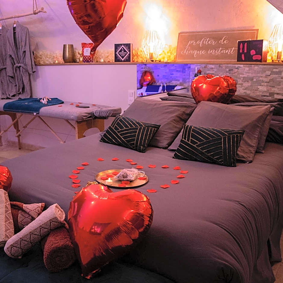 Évasion duo, Suite Atypique privative, Hammam & Balnéo