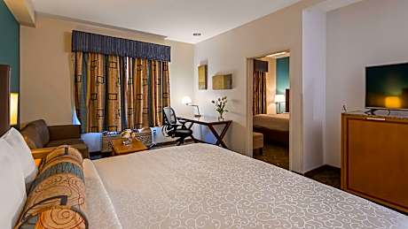 1 King 1 Queen, Non-Smoking, Sofabed For One Person, Work Desk, Microwave And Refrigerator, Wi-Fi