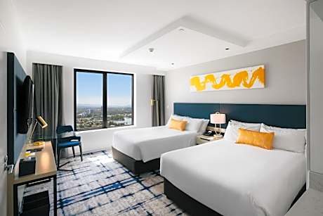 Premium Double Room with Two Double Beds and Mountain View