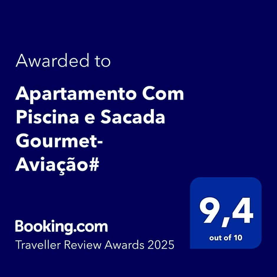 Apartamento Com Piscina e Sacada Gourmet- Aviação#