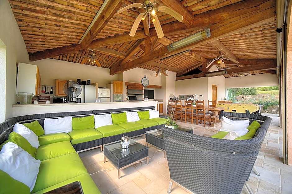 "AU HAVRE DE PAIX" 5 étoiles Prestige jacuzzi, hammam, sauna, PISCINE chauffée Mougins Cannes Grasse