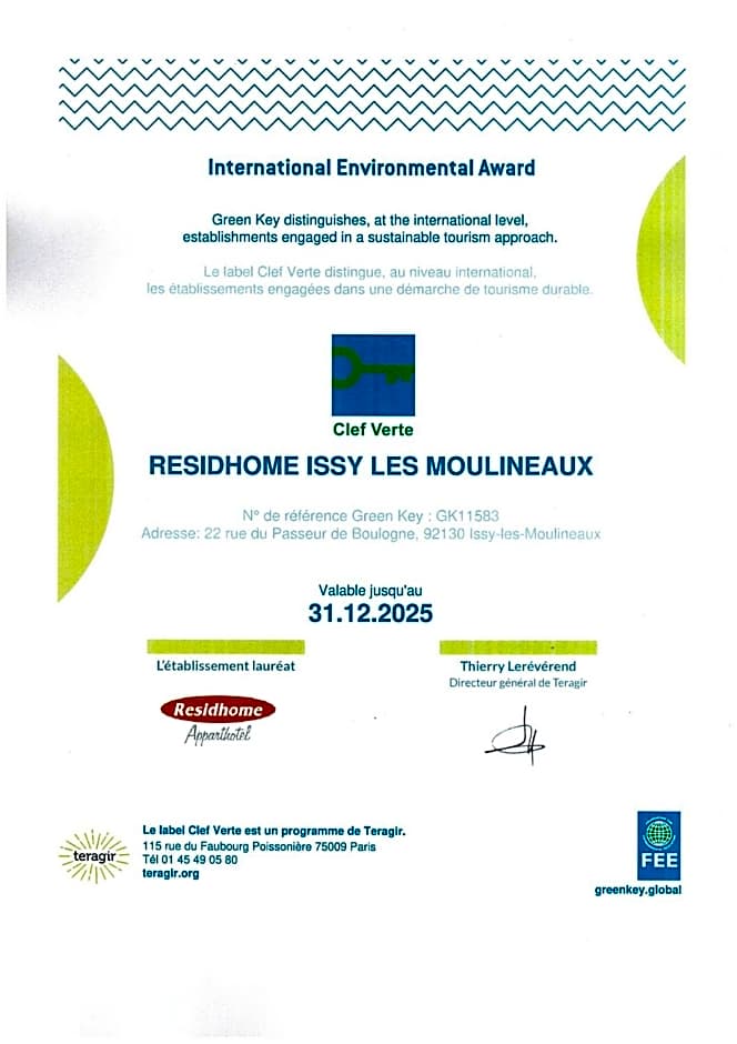 Residhome Paris Issy Les Moulineaux