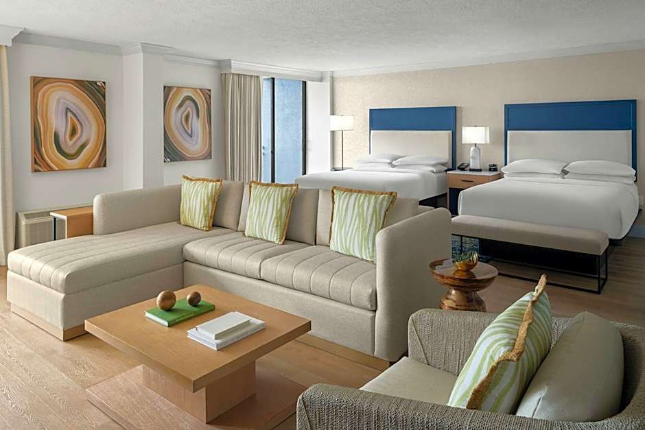Photo 1 of 5 of Studio 2 Queen Beds with Sofabed Suite, Partial Gulf View, Balcony, High Floor
