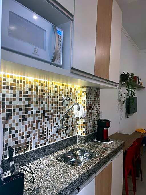 Estúdio aconchegante em Santos na praia do Embaré