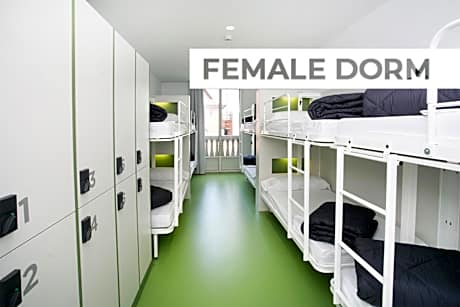 Bed in 10 Female Dormitory Room