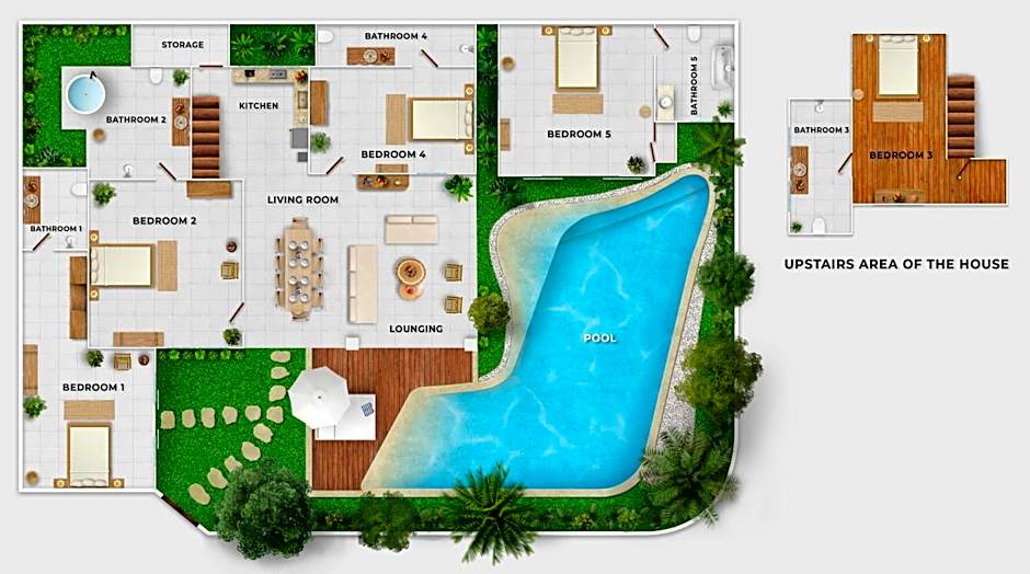 Villa Indigo - 5-BDR with huge pool and garden