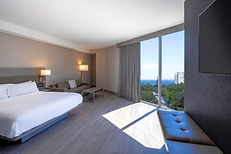 Guest room, 1 King, Sofa bed, Bay view, Corner room