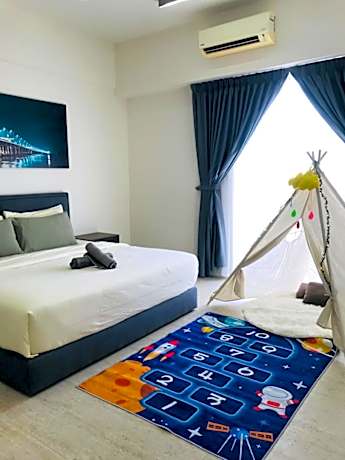 Family with Tent Room