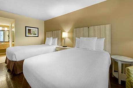 Double Room with Two Double Beds and Roll-In Shower - Disability Access