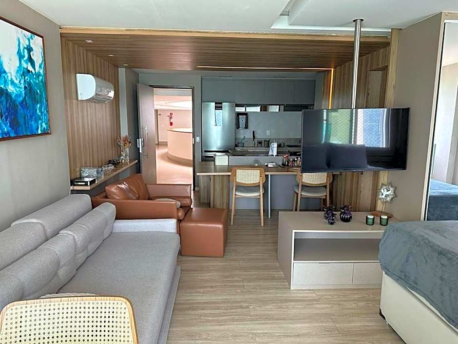 2703 Flat Beira Mar Av Boa Viagem com Cozinha