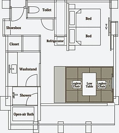 Executive Twin Room with View Bath and Lake Chuzenji View