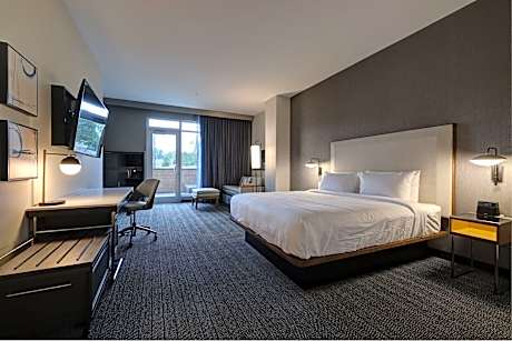 Private Patio, Guest room, 1 King, Sofa bed, Ground floor