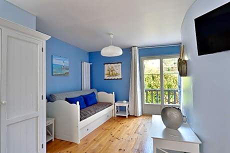 Quadruple-Bleu Atlantique-Salle de bain et douche