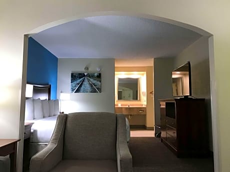 1 King Bed Smoking Room Mini Suite Sofabed Microwave Fridge Internet Access Full Breakfast